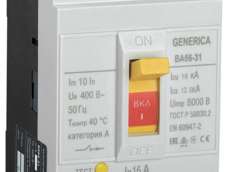 ВА 66-31 (3ф) 63А 18 кА GENERICA (1/18)